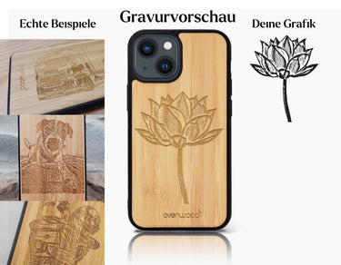 INDIVIDUELL iPhone 14 Bambus-Kunststoff